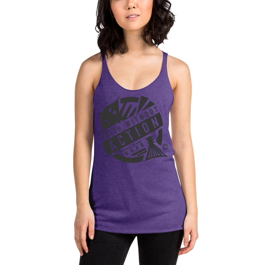 Faith Without Action Women's Racerback Tank