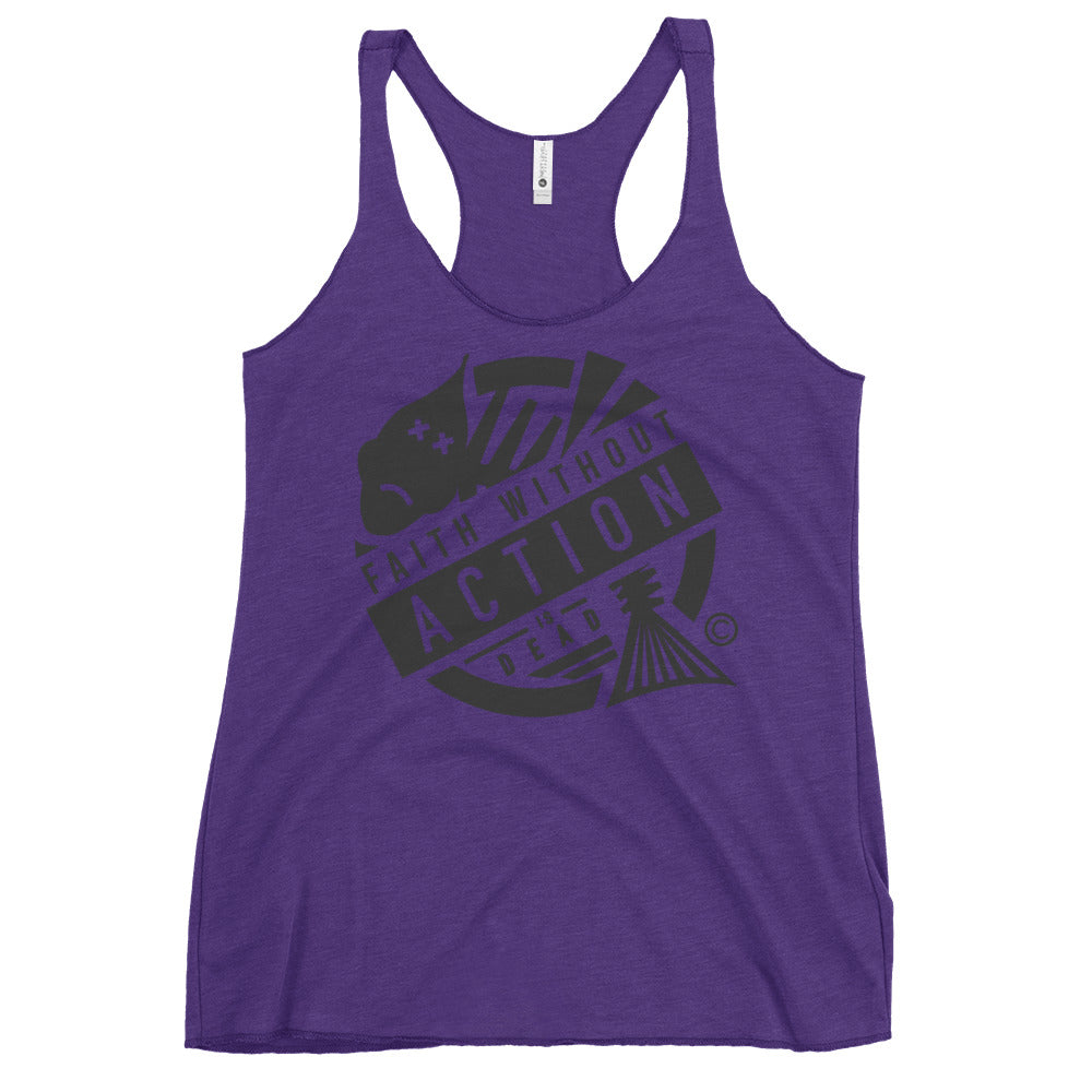 Faith Without Action Women's Racerback Tank