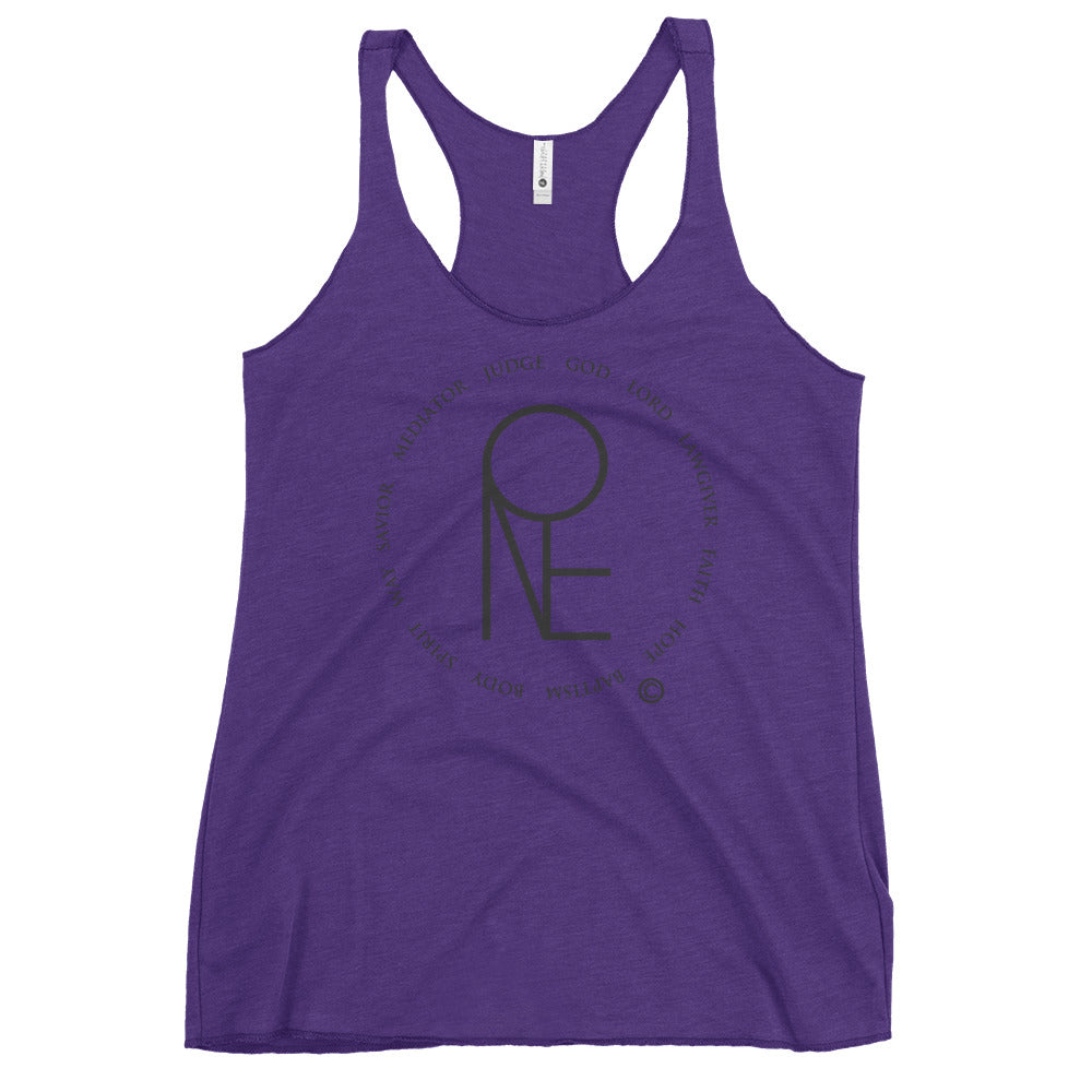 One God Women's Racerback Tank