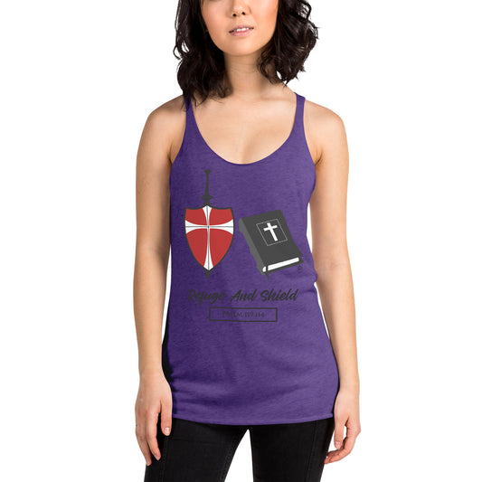 Refuge and Shield Women's Racerback Tank