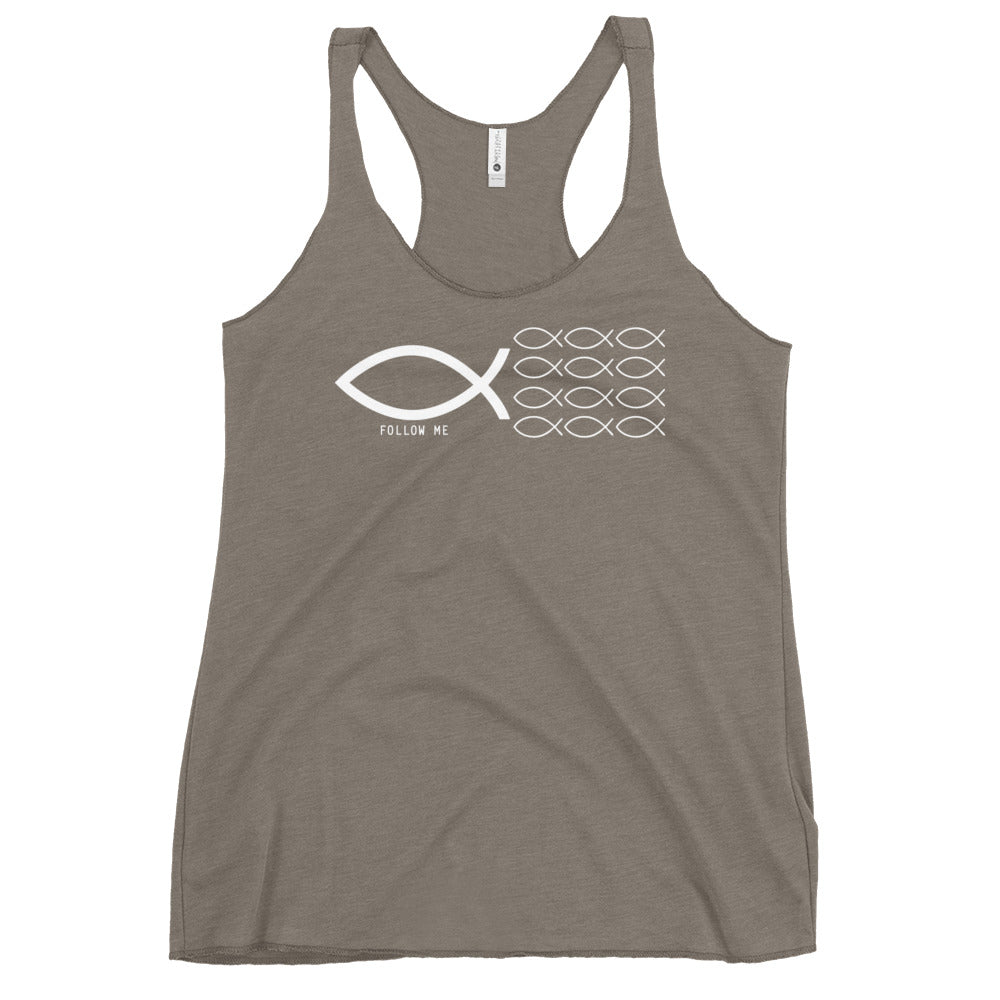 Follow Me Colored Women's Racerback Tank