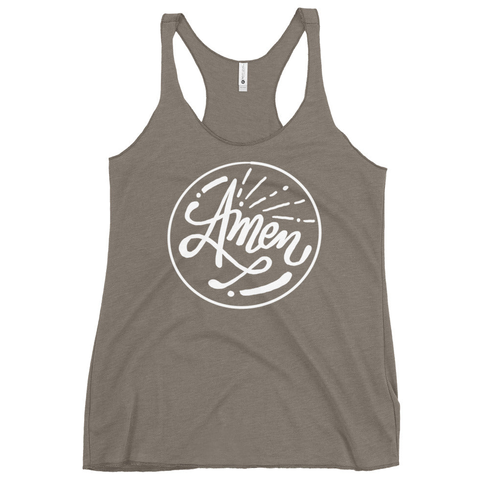 Amen! Colored Women's Racerback Tank