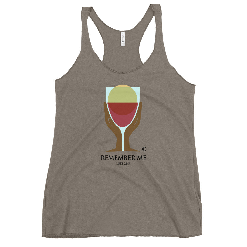 Remember Me Women's Colored Racerback Tank