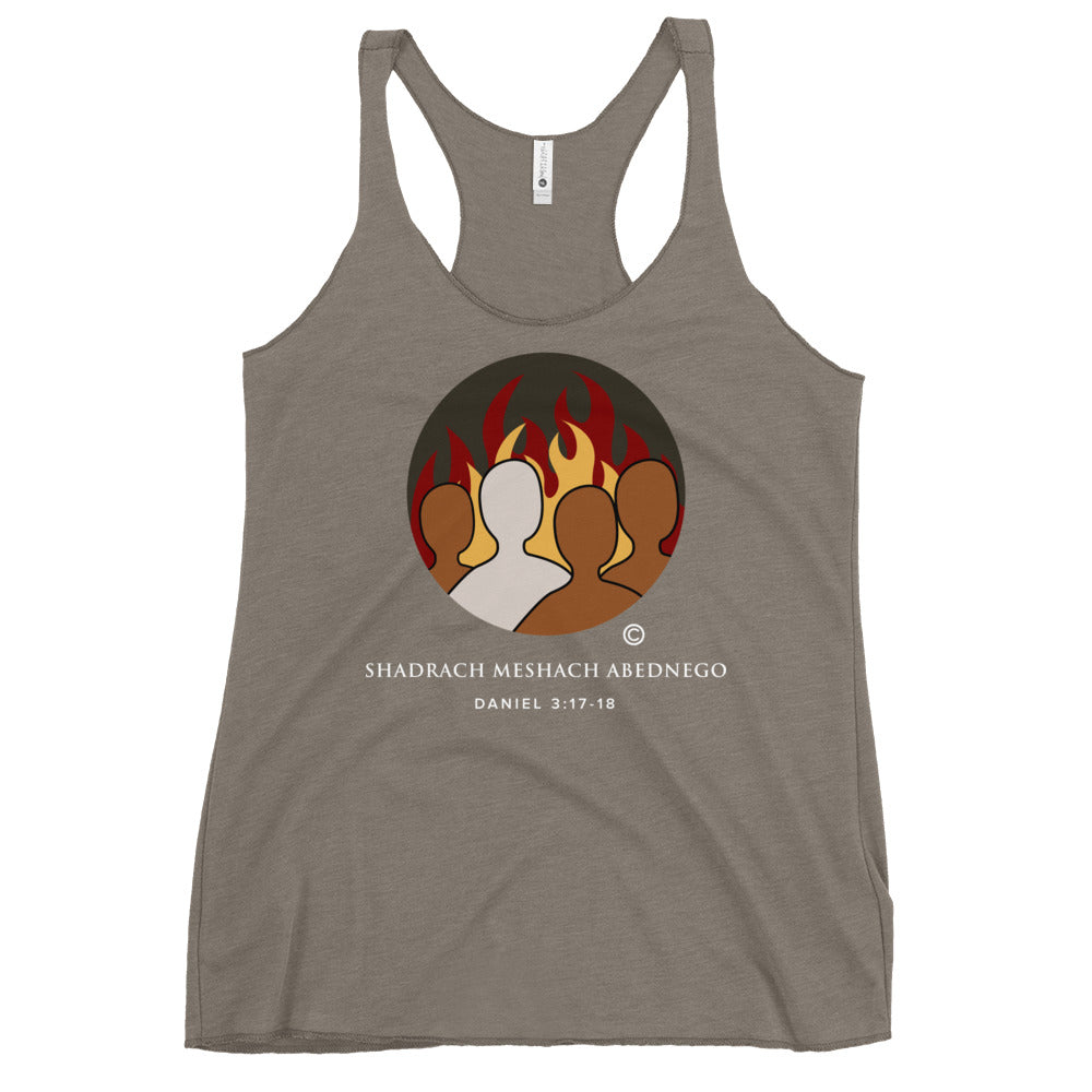 Daniel 3:17-18 Colored Women's Racerback Tank