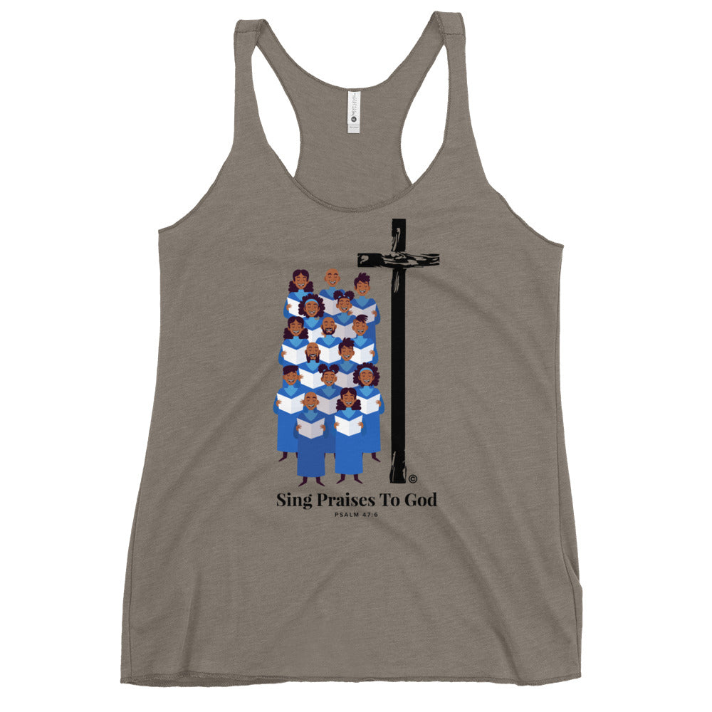 Sing Praises to God Women's Racerback Tank