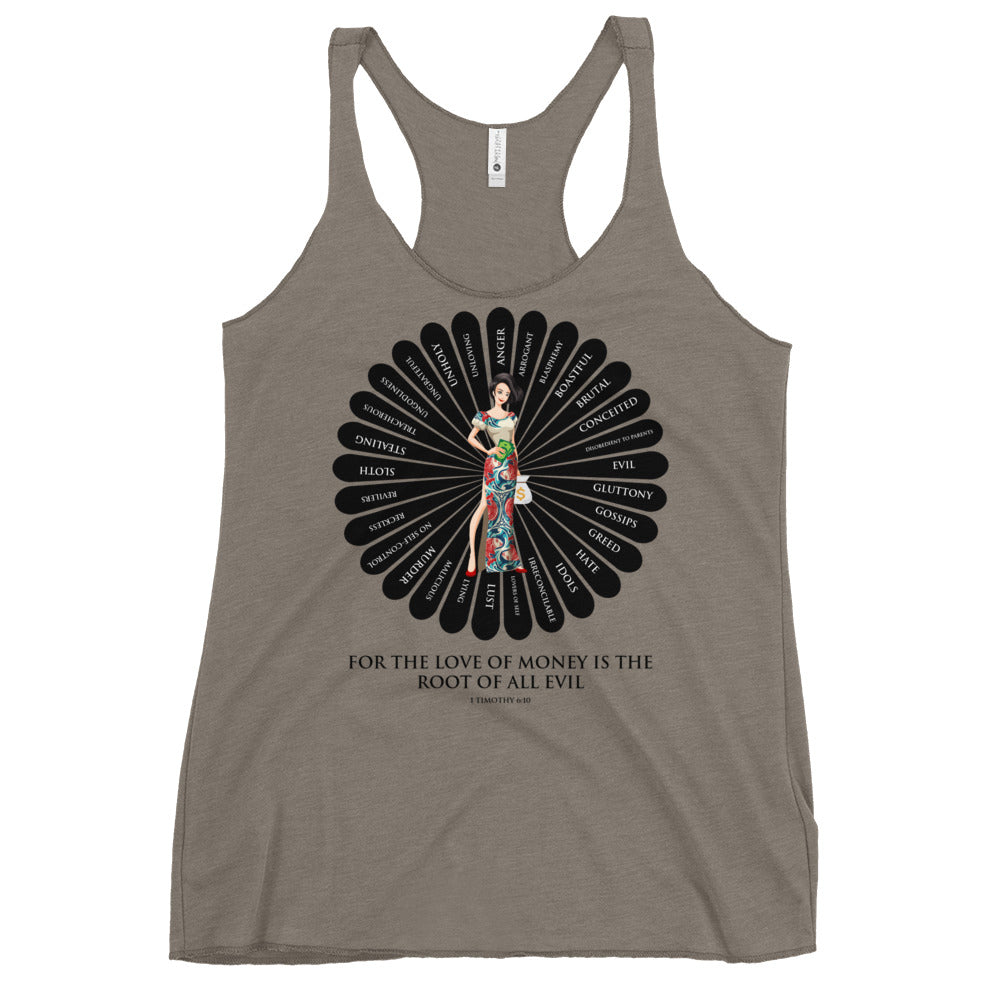 For the Love of Money Women's Racerback Tank