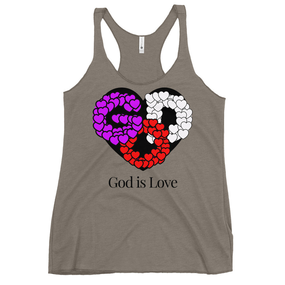 God is Love Women's Racerback Tank