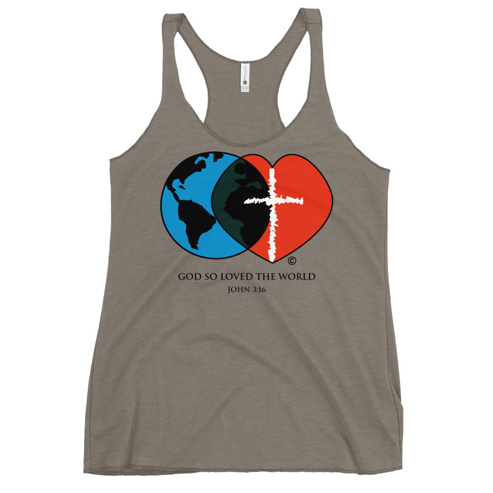 John 3:16 Women's Racerback Tank