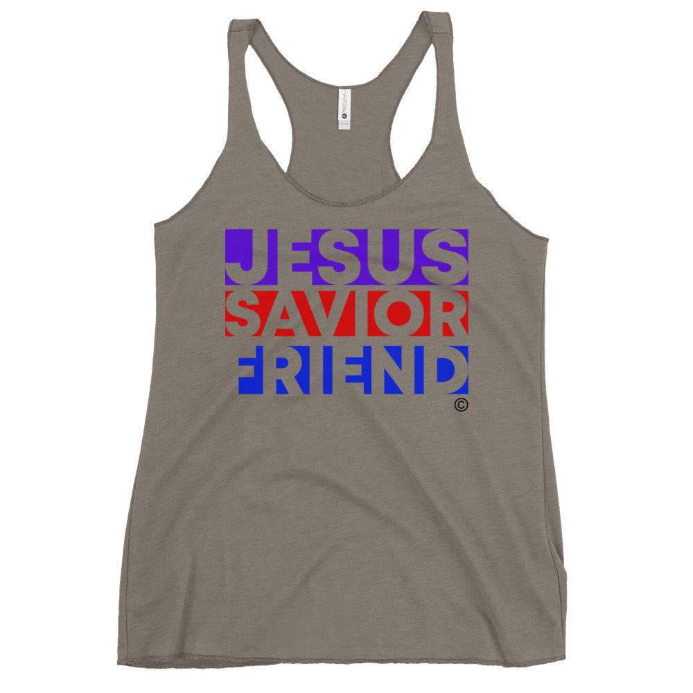 Jesus Savior Friend Women's Racerback Tank