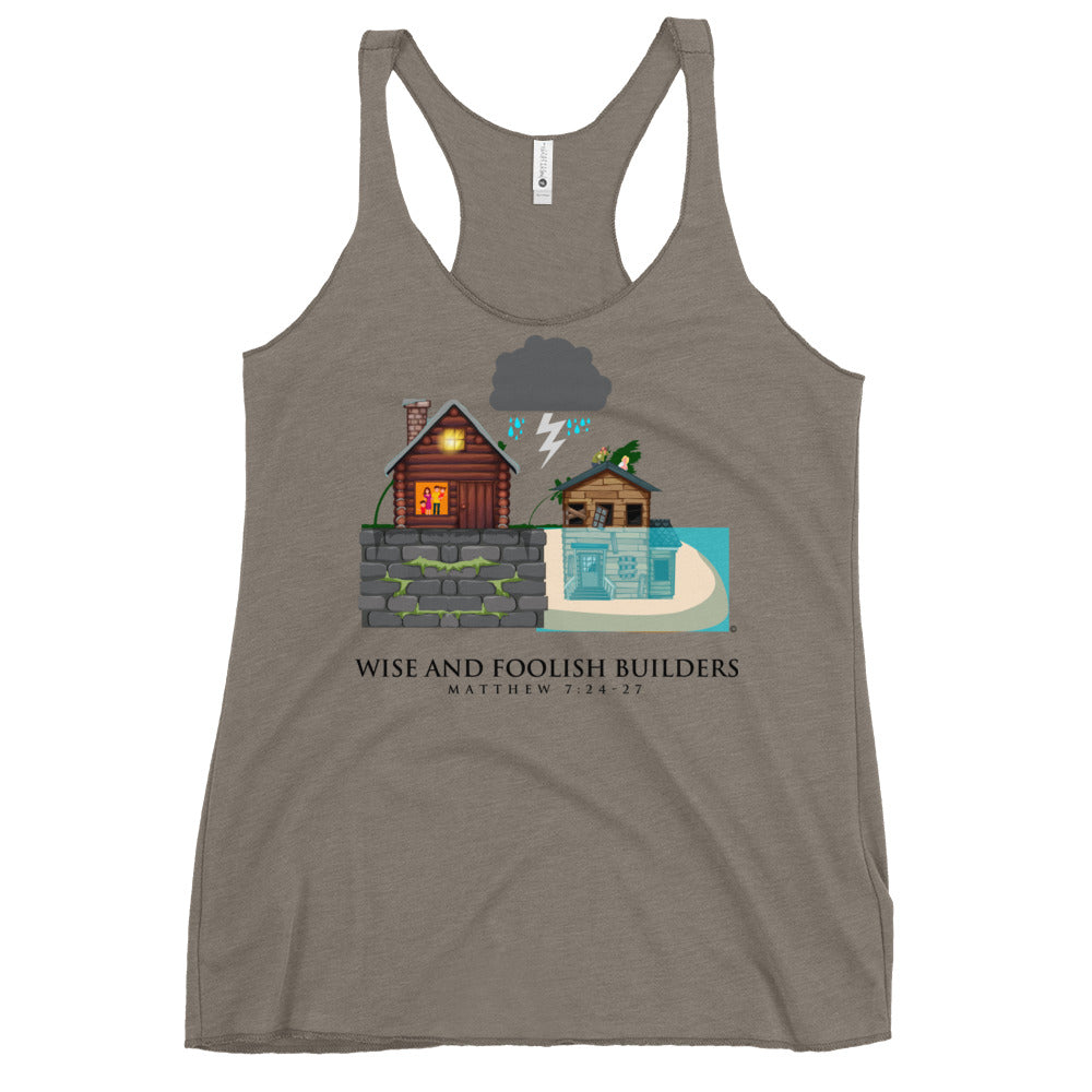 Wise and Foolish Builders Women's Racerback Tank