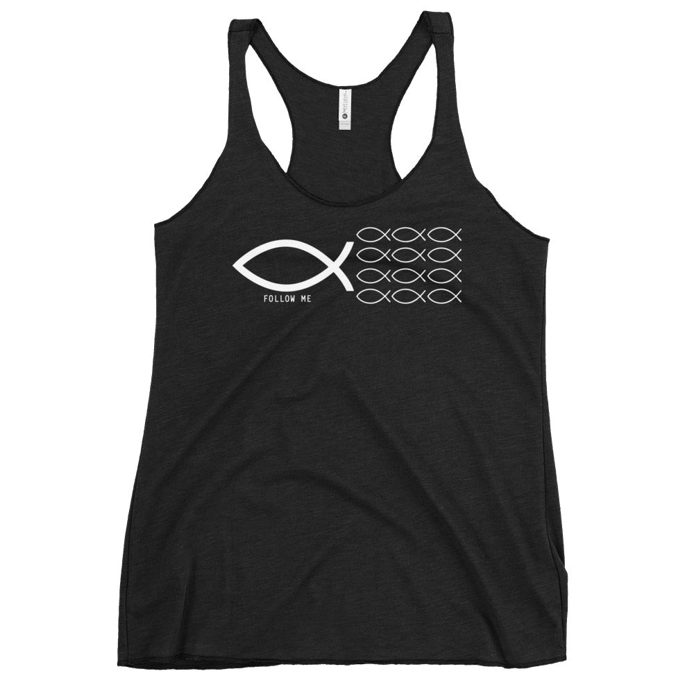 Follow Me Colored Women's Racerback Tank