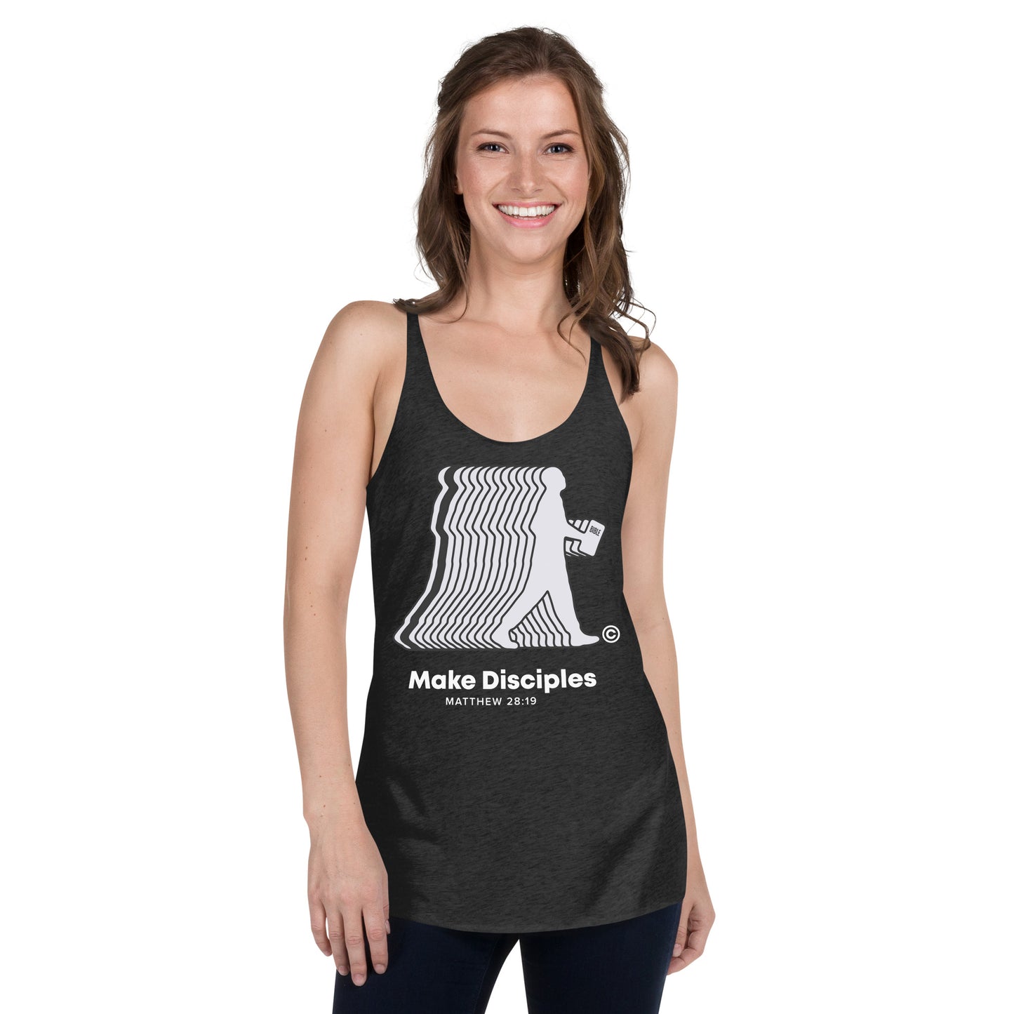 Make Disciples Colored Women's Racerback Tank