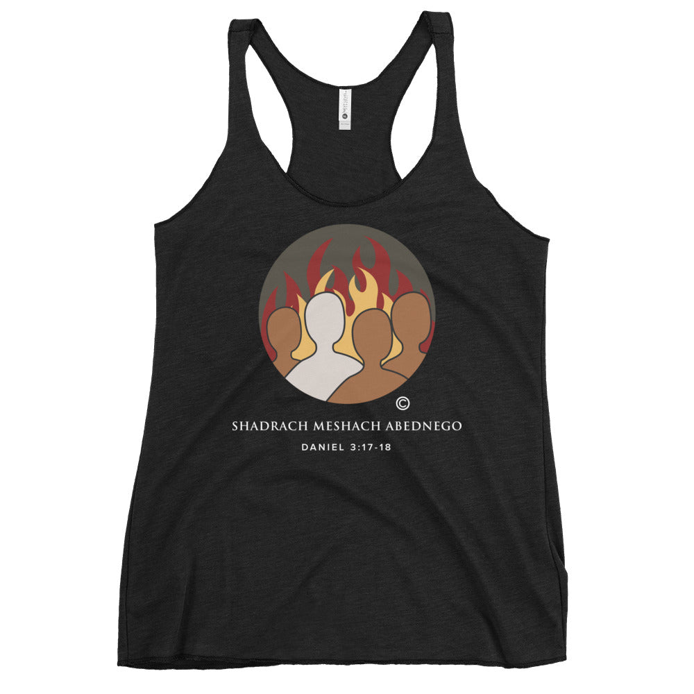 Daniel 3:17-18 Colored Women's Racerback Tank