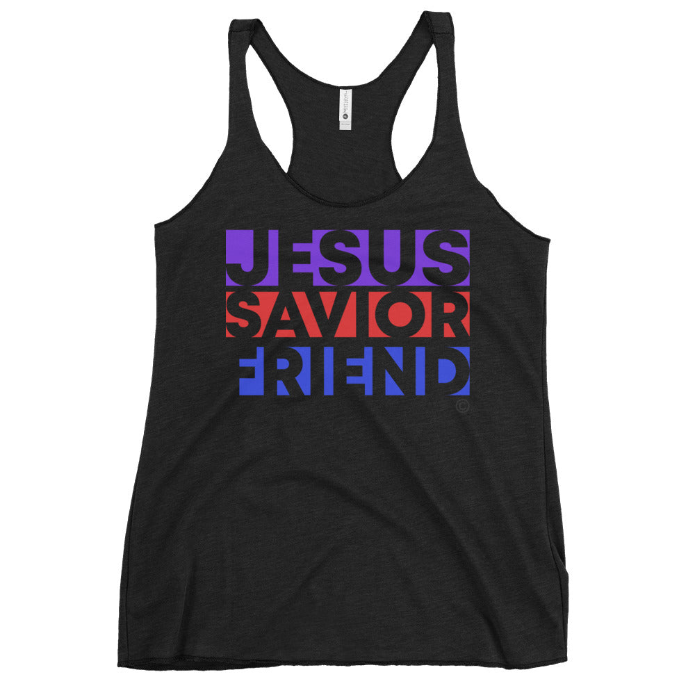 Jesus Savior Friend Women's Racerback Tank