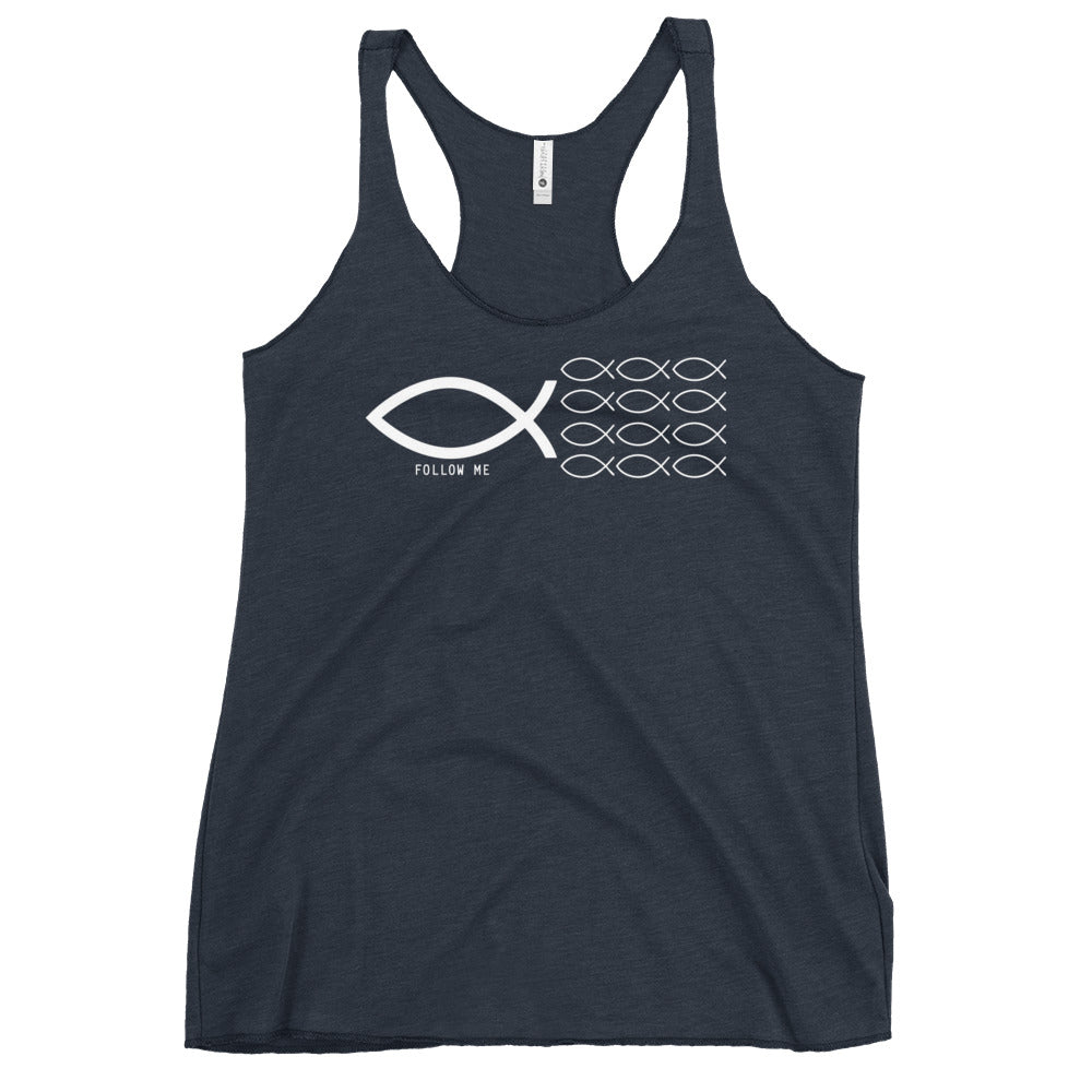 Follow Me Colored Women's Racerback Tank