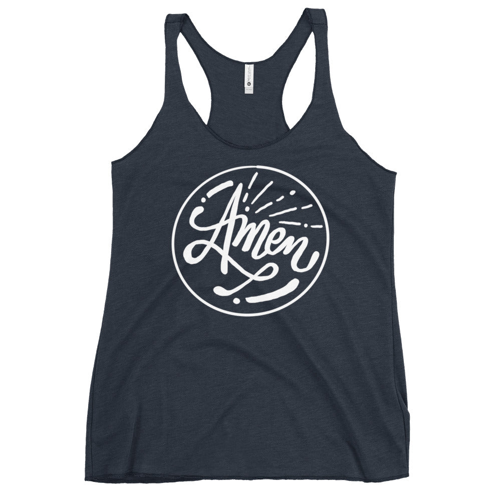 Amen! Colored Women's Racerback Tank