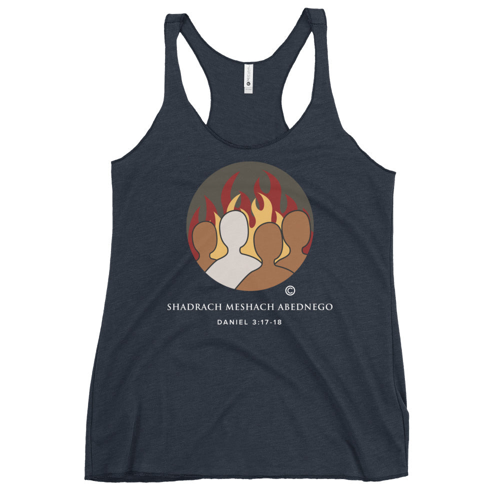 Daniel 3:17-18 Colored Women's Racerback Tank