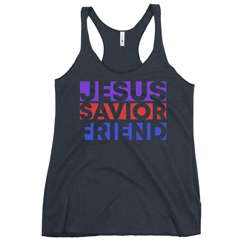 Jesus Savior Friend Women's Racerback Tank