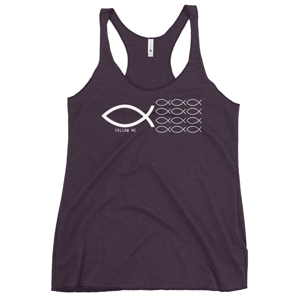 Follow Me Colored Women's Racerback Tank