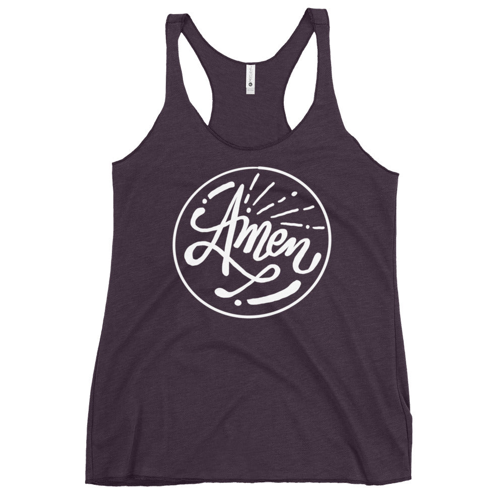 Amen! Colored Women's Racerback Tank