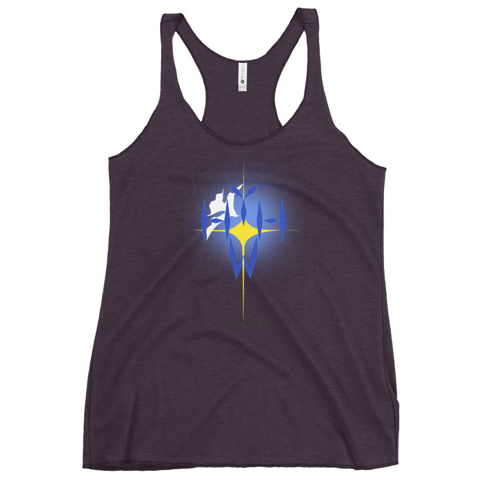I Am Who I Am Women's Colored Racerback Tank