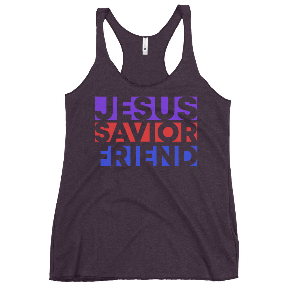 Jesus Savior Friend Women's Racerback Tank