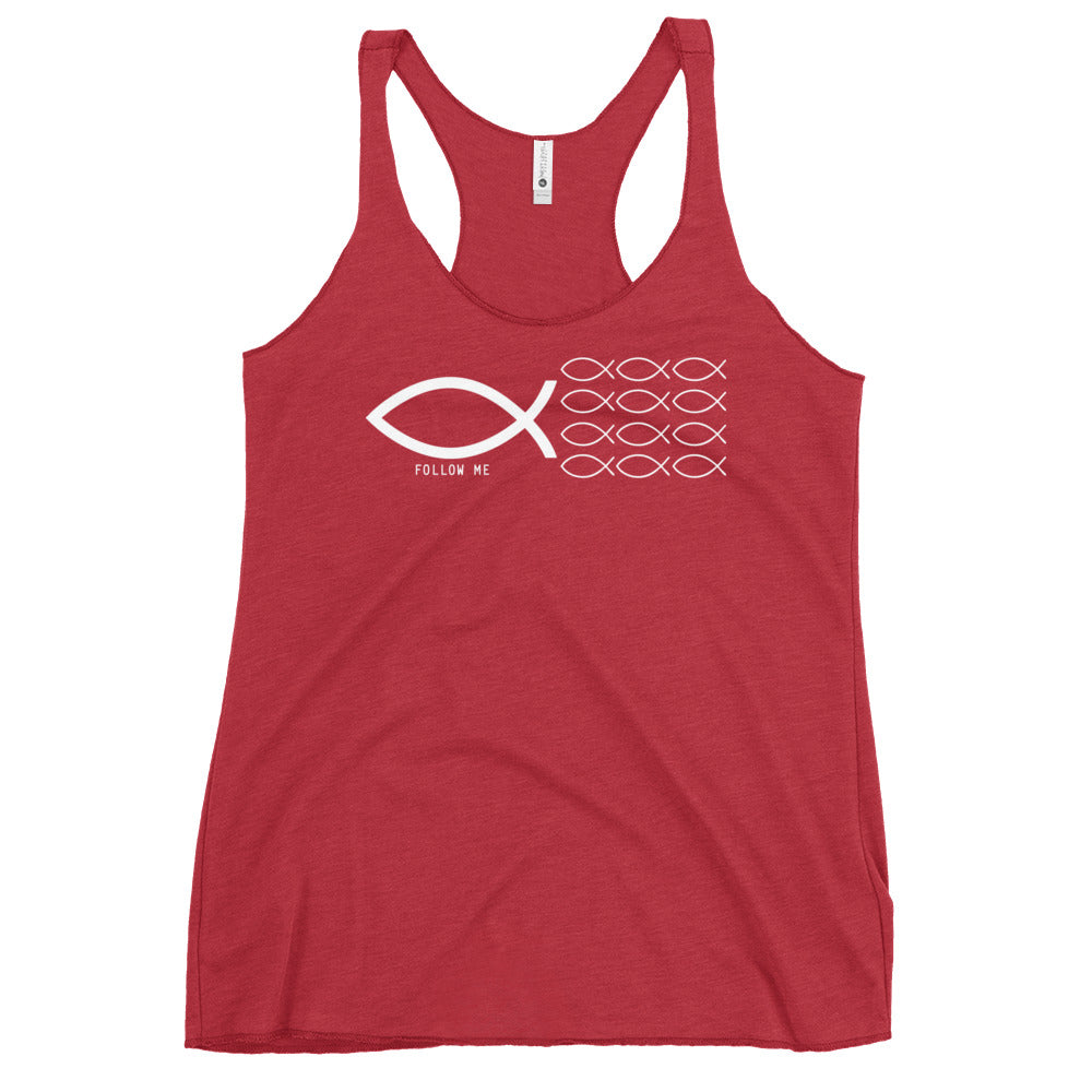 Follow Me Colored Women's Racerback Tank