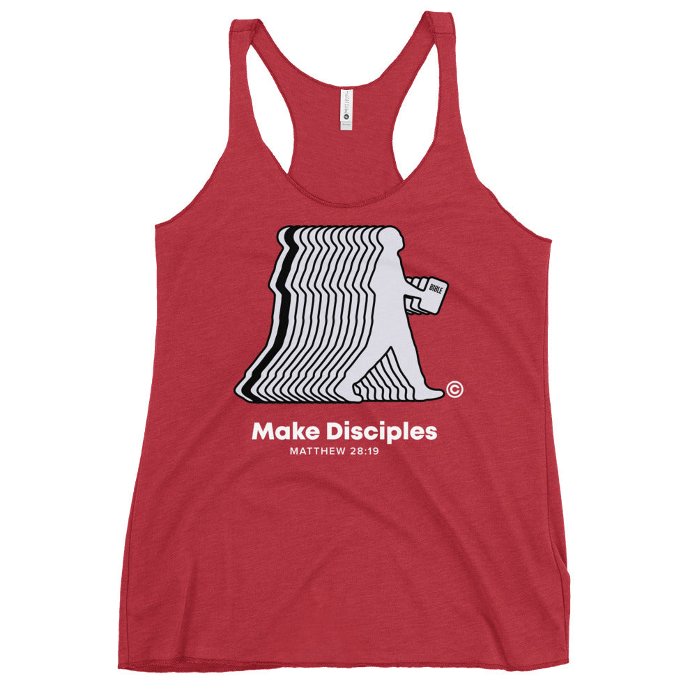 Make Disciples Colored Women's Racerback Tank