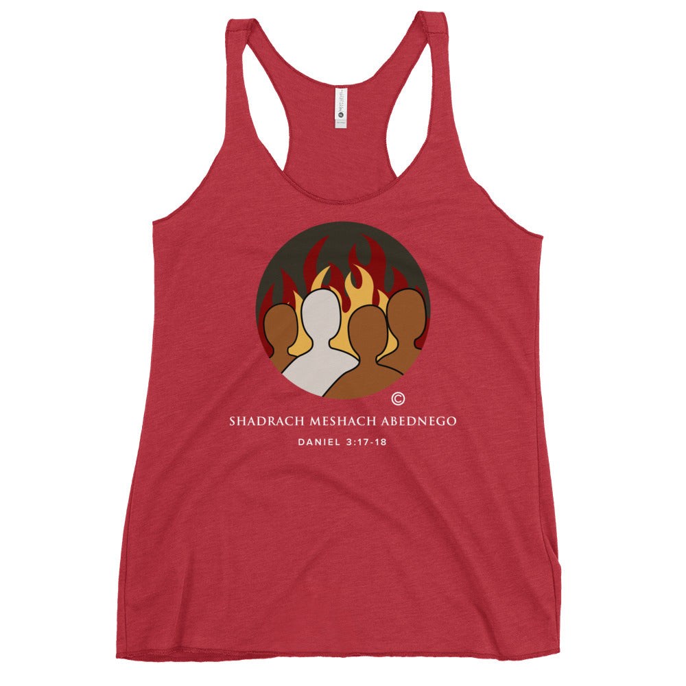 Daniel 3:17-18 Colored Women's Racerback Tank