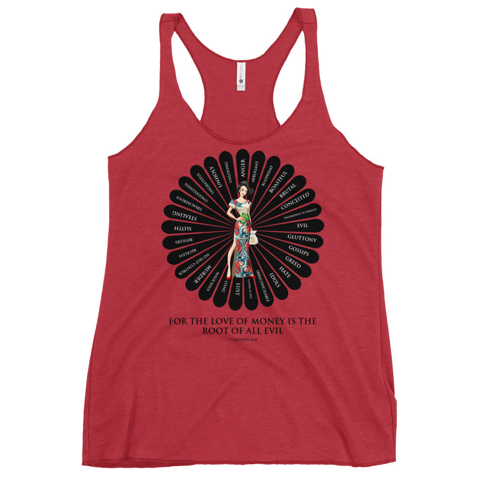 For the Love of Money Women's Racerback Tank
