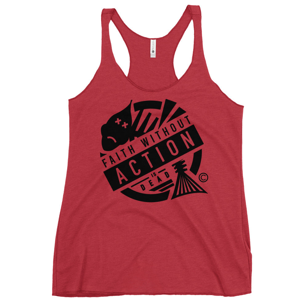 Faith Without Action Women's Racerback Tank