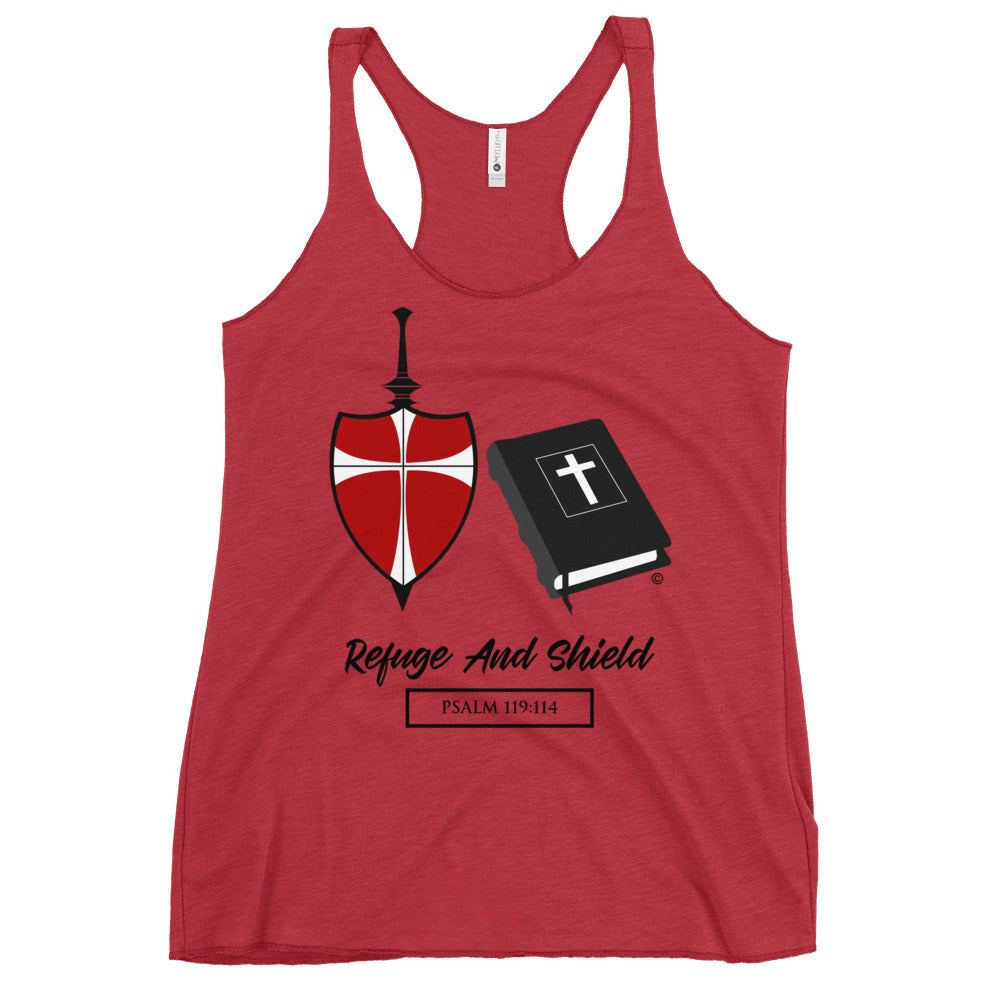 Refuge and Shield Women's Racerback Tank