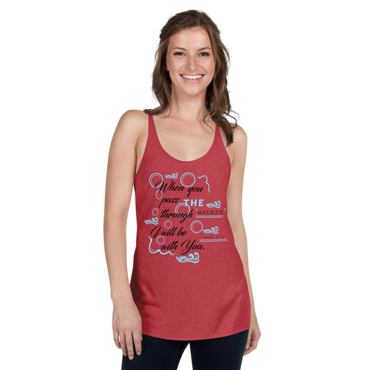 I Will Be With You Women's Racerback Tank