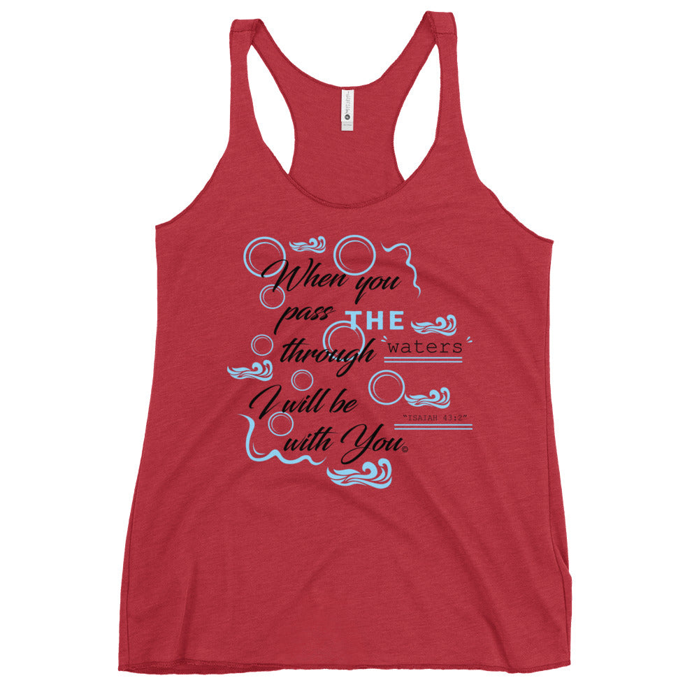 I Will Be With You Women's Racerback Tank