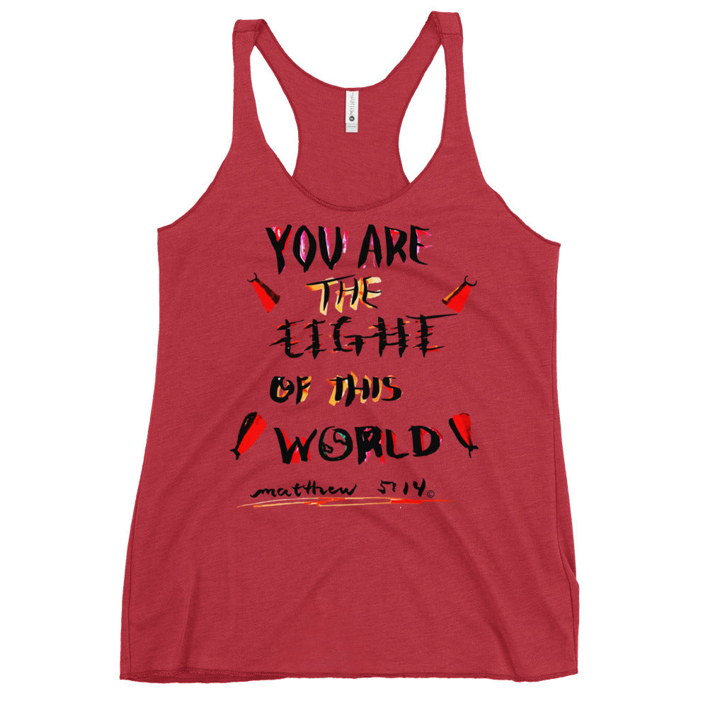 Light of This World Women's Racerback Tank