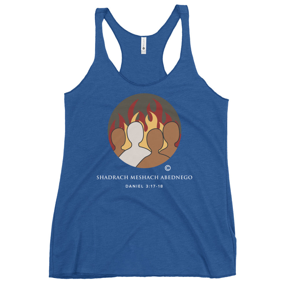 Daniel 3:17-18 Colored Women's Racerback Tank