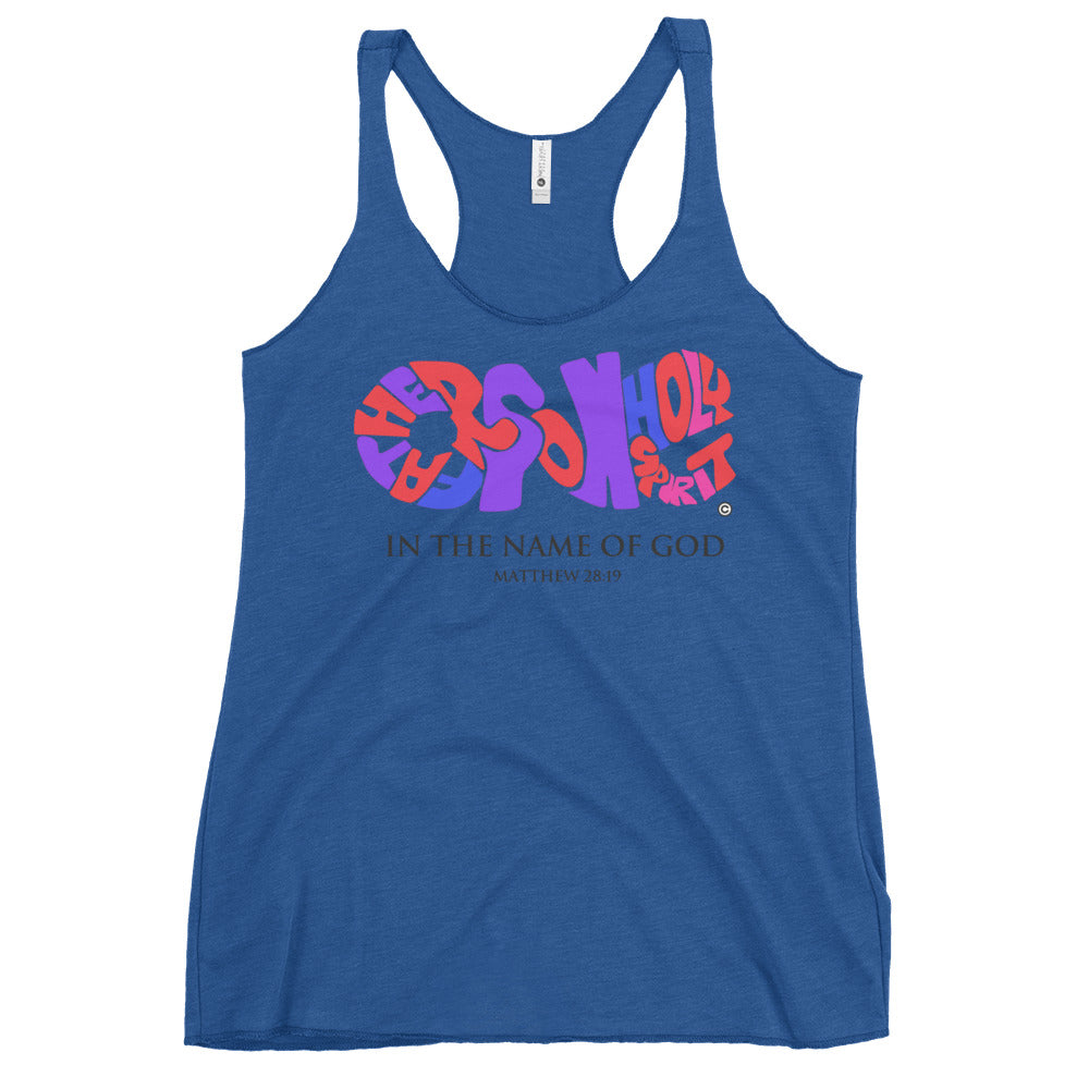 In the Name of God Women's Racerback Tank