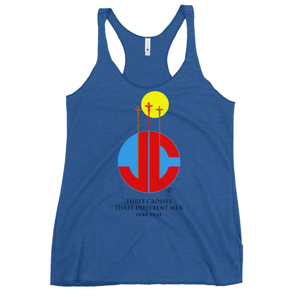 Three Crosses Women's Racerback Tank