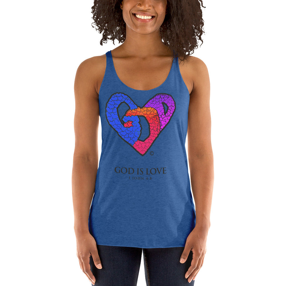 God is Love Women's Racerback Tank