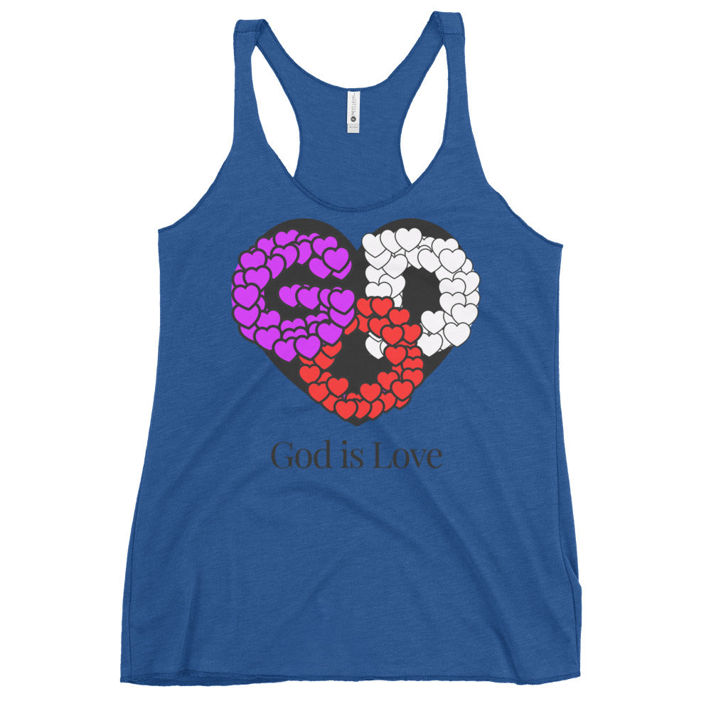 God is Love Women's Racerback Tank