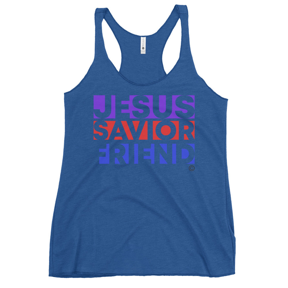 Jesus Savior Friend Women's Racerback Tank