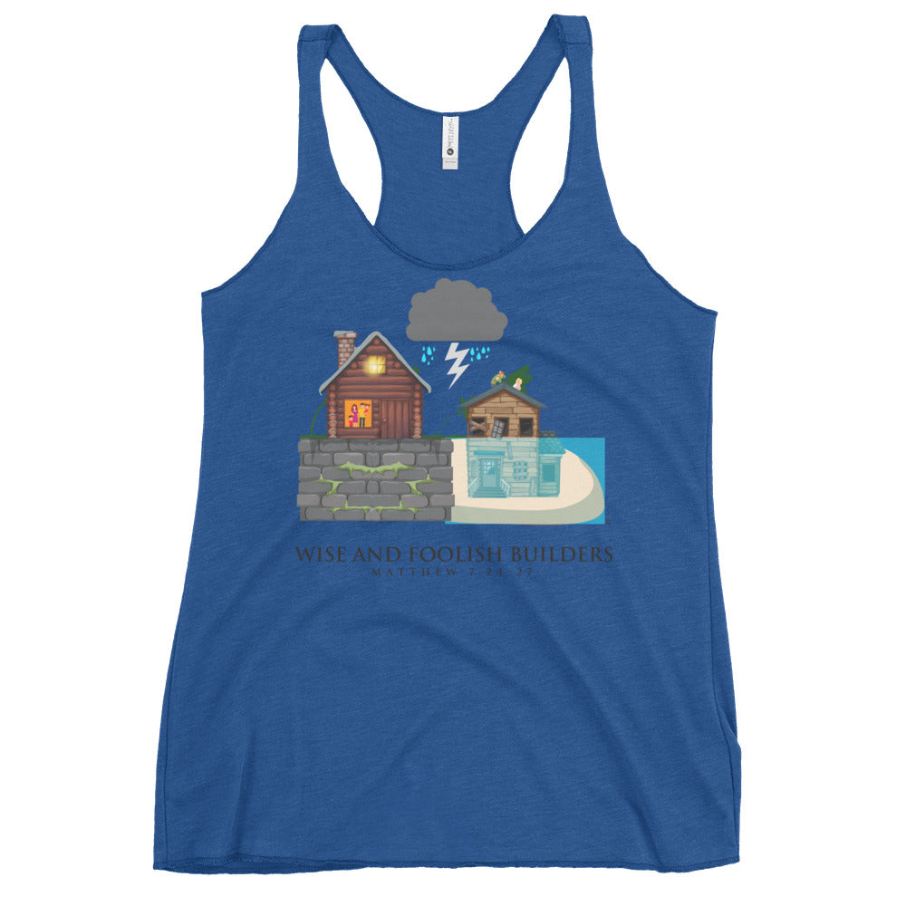 Wise and Foolish Builders Women's Racerback Tank