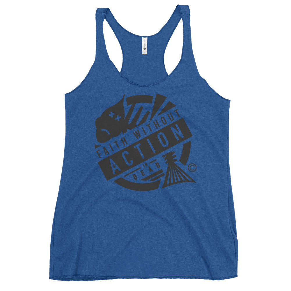 Faith Without Action Women's Racerback Tank