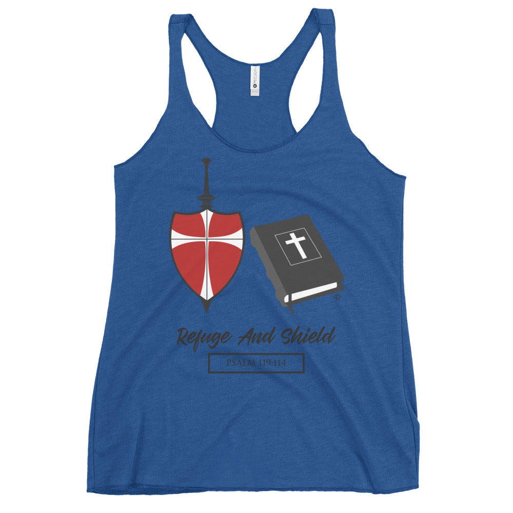 Refuge and Shield Women's Racerback Tank
