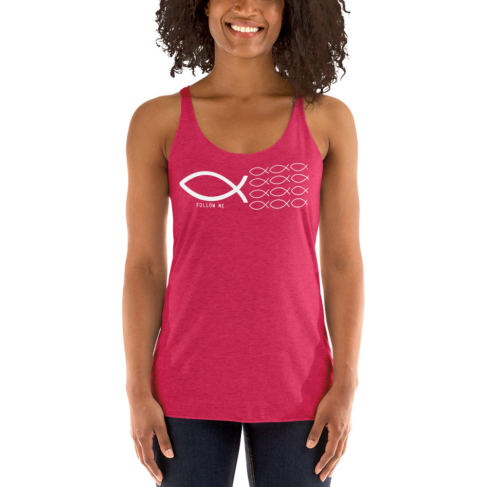 Follow Me Colored Women's Racerback Tank