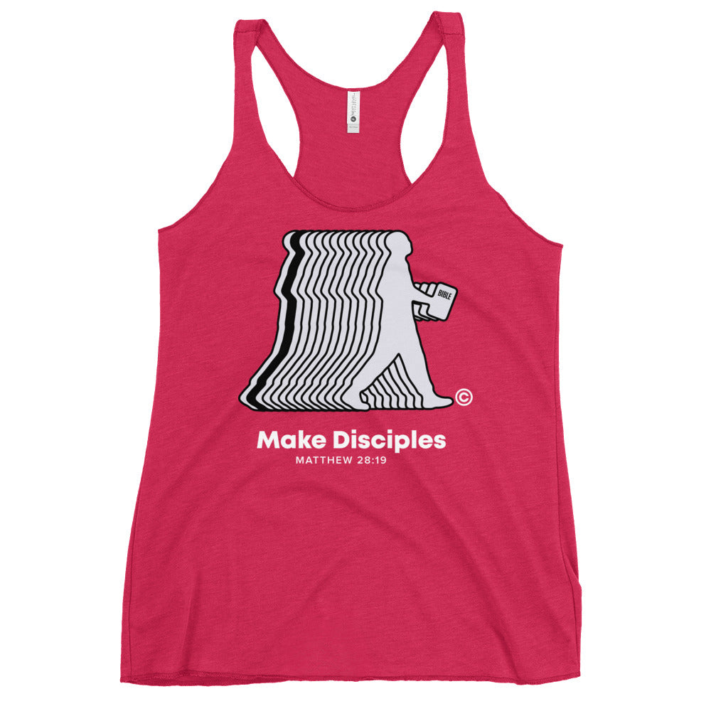 Make Disciples Colored Women's Racerback Tank