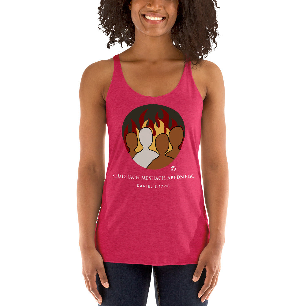 Daniel 3:17-18 Colored Women's Racerback Tank