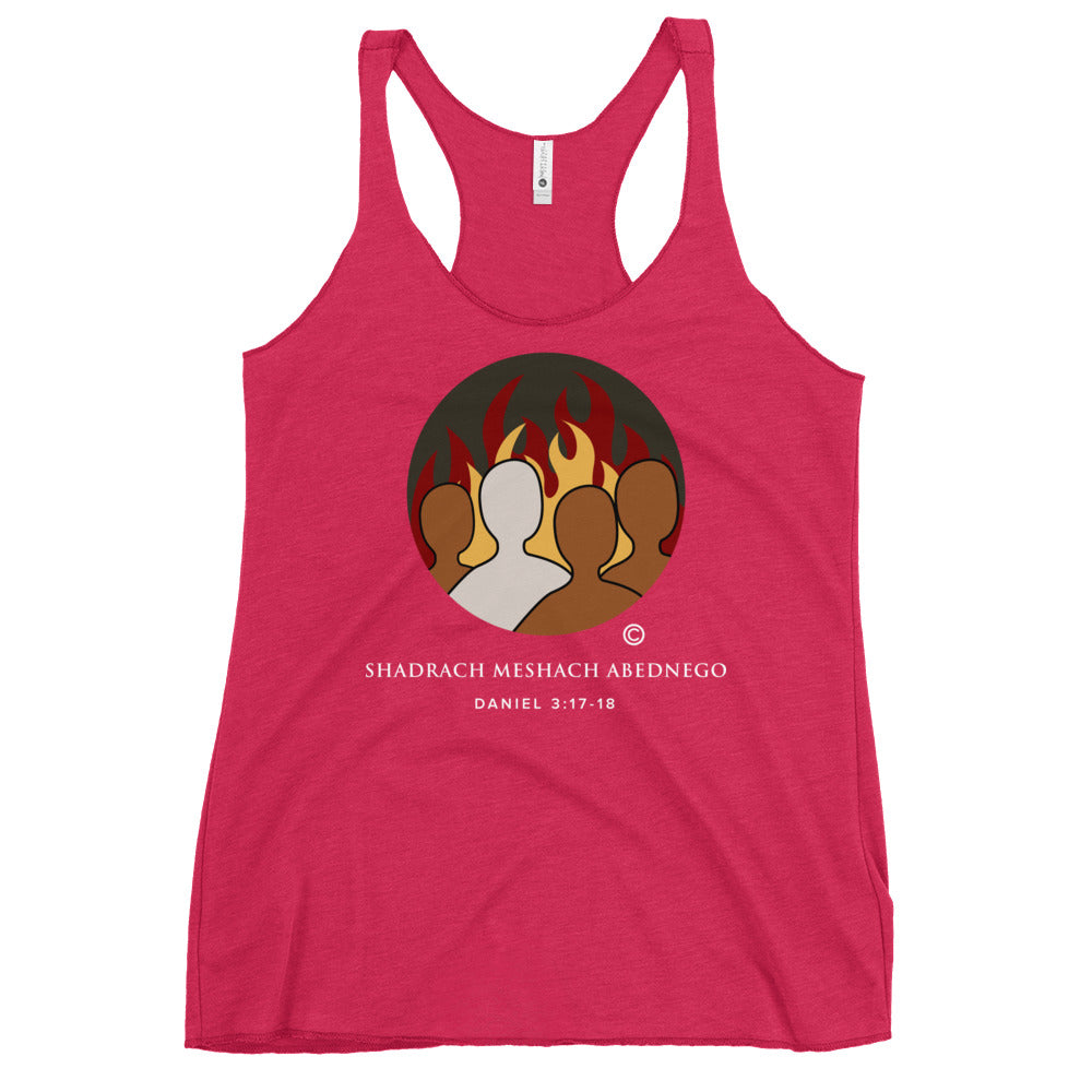 Daniel 3:17-18 Colored Women's Racerback Tank