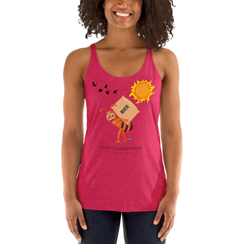 Doer - Hardworker Women's Racerback Tank