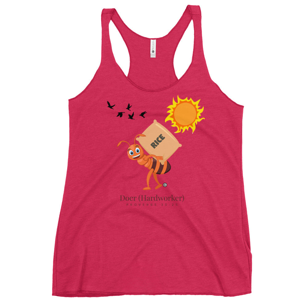 Doer - Hardworker Women's Racerback Tank